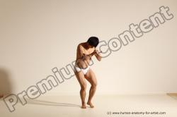 Underwear Martial art Man Asian Moving poses Average Short Black Dynamic poses Academic